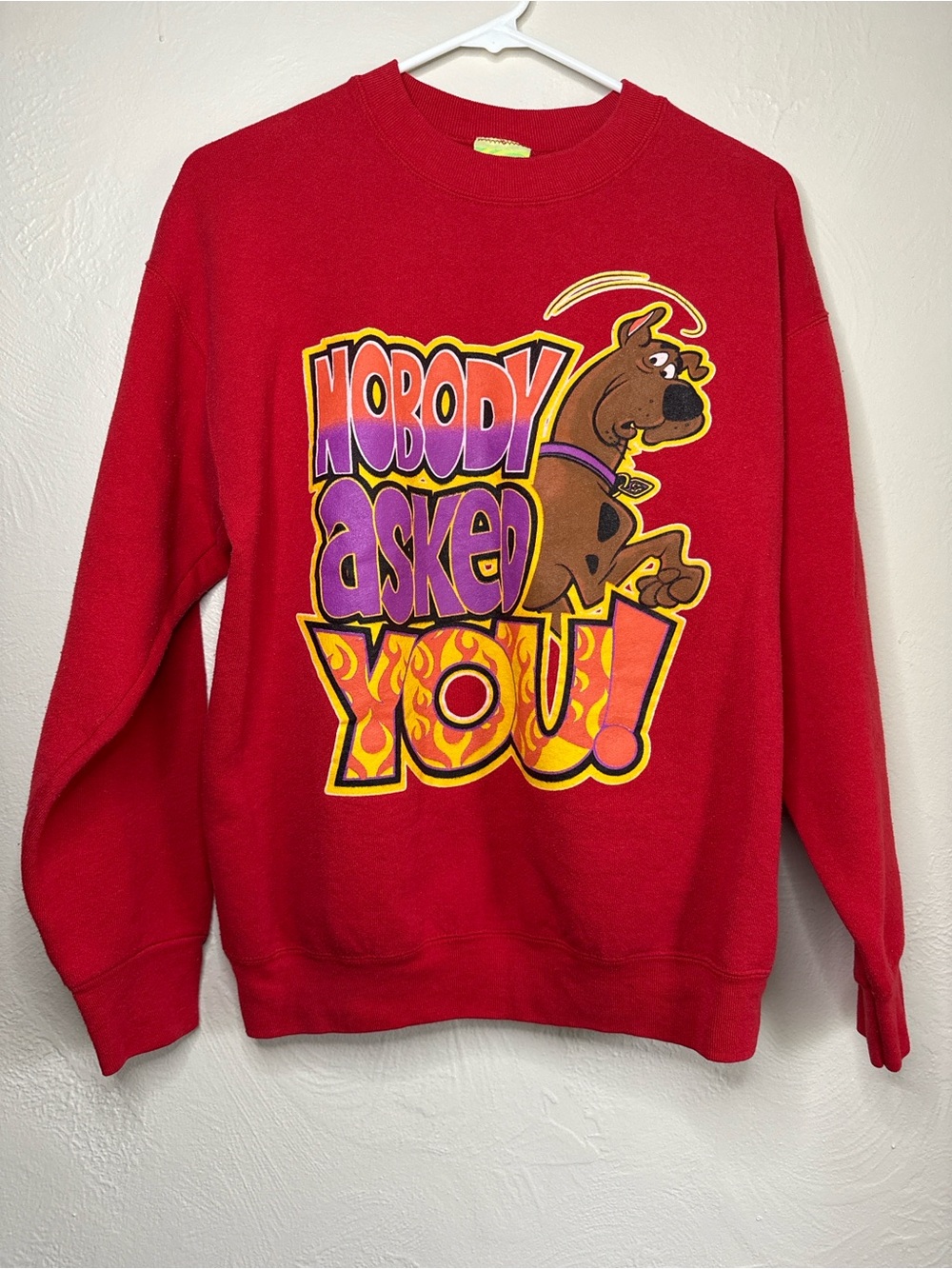 Vintage Scooby Doo Cartoon Network Red Crewneck Sweatshirt Medium